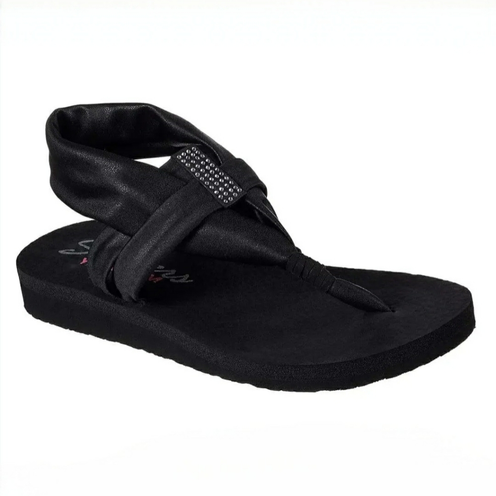 Sketchers VHTF "Yoga Meditation Studio" Sandals With Rhinestone Embellishments